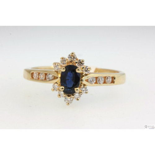 Sapphire and Diamond Ring